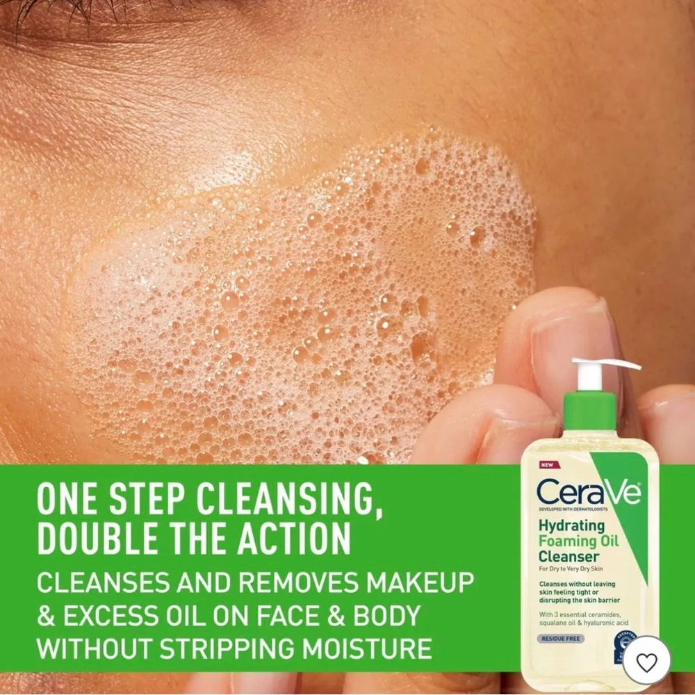 3 PACKS OF CeraVe Hydrating Oil Face Cleanser 8 fl‎ oz